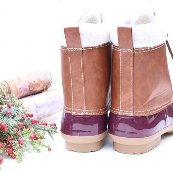 Wine Duck Snow Boots - Picture 3 of 4